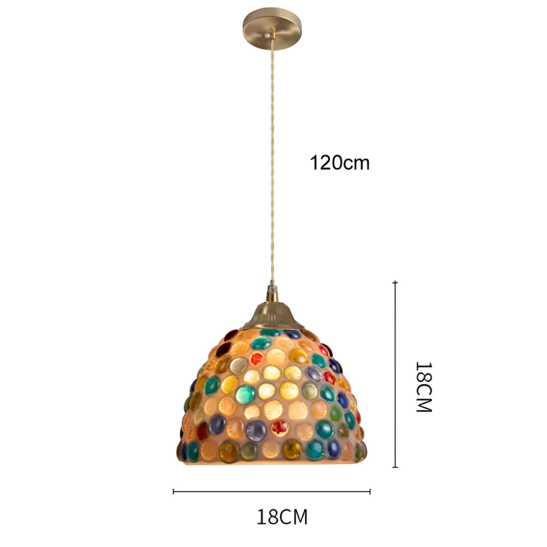 Retro Pendant Light Colourful Shell