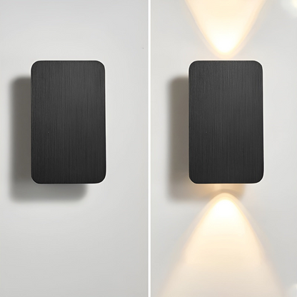Up Down LED Wall Light Brushed Aluminium Warm Light For Home