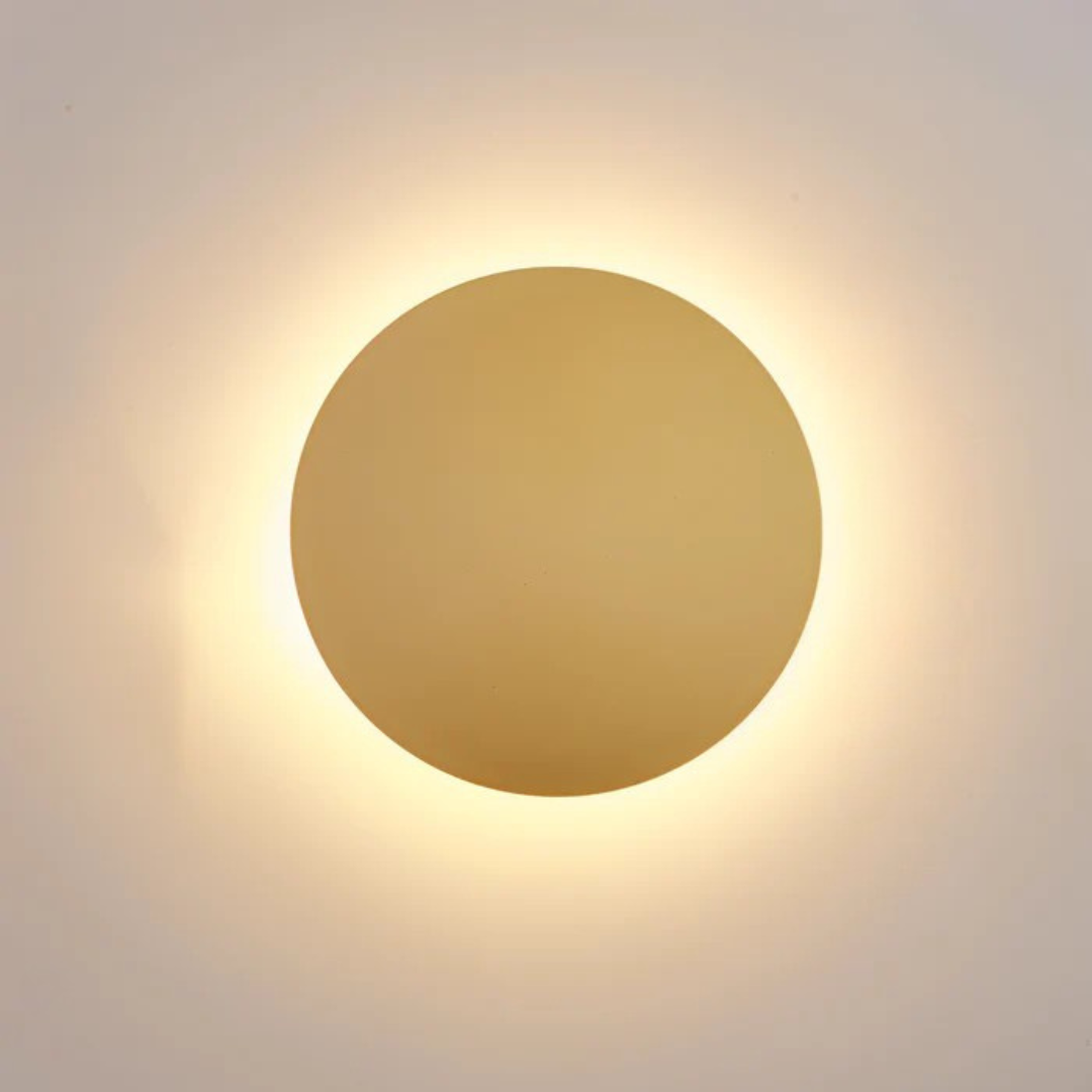 Round LED Wall Light – Warm White – Aluminium