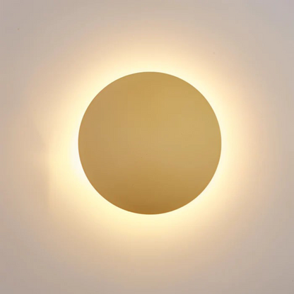 Round LED Wall Light – Warm White – Aluminium