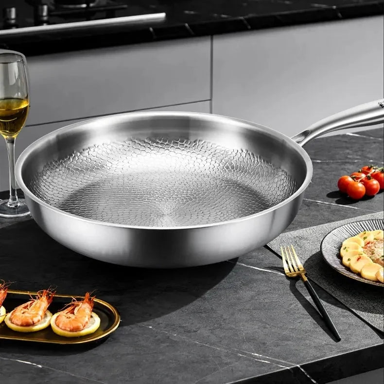 Stainless Steel Hammered Finish Induction Compatible