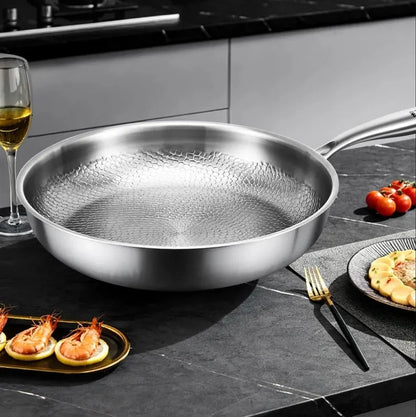 Stainless Steel Hammered Finish Induction Compatible