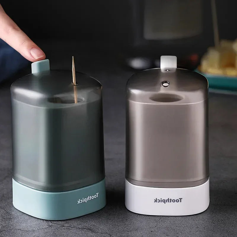 5 Colors Home Creative Automatic Pops up Toothpick Box Dispenser Home Living Room Dining Room Toothpick Storage Boxes Holder