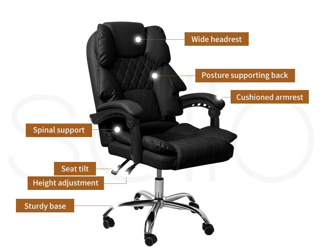 Levede Gaming Chair Office Computer Seat Racing PU Leather Executive Recliner