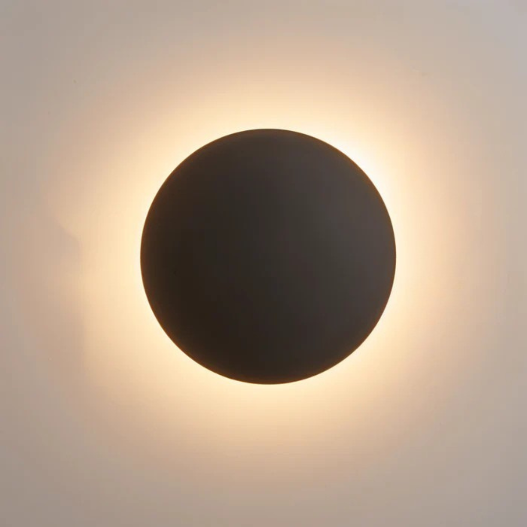 Round LED Wall Light – Warm White – Aluminium