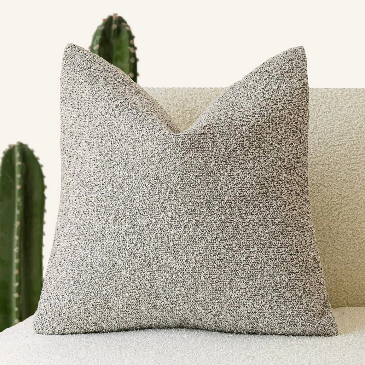 Bouclé Cushion Cover Soft Texture For Home