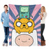 Adventure Time Cartoon Character Flannel Throw Blanket, Large Ultra-Soft Warm Lightweight Cozy, Ideal for Living Room-Camping, Perfect Gift for Fans on Birthdays-Christmas