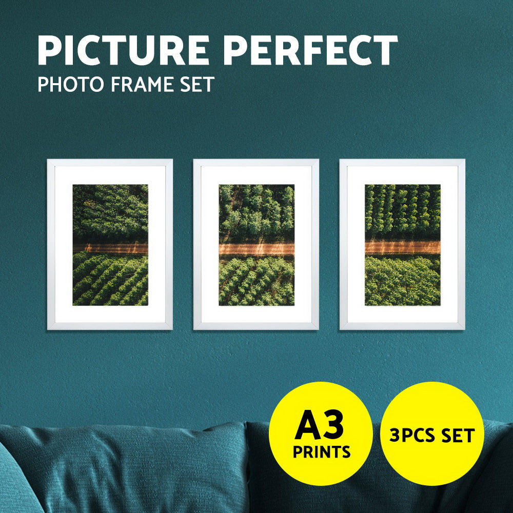 Artiss Photo Frames Set Picture Frame Family Wall Art White Black 3/11/26/30Pc