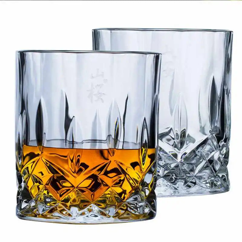 Japanese Whisky Glass Sakura Design Heat Resistant 