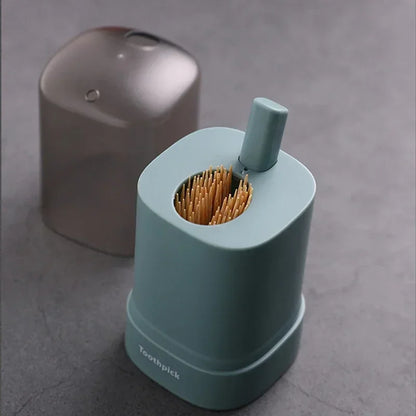 5 Colors Home Creative Automatic Pops up Toothpick Box Dispenser Home Living Room Dining Room Toothpick Storage Boxes Holder
