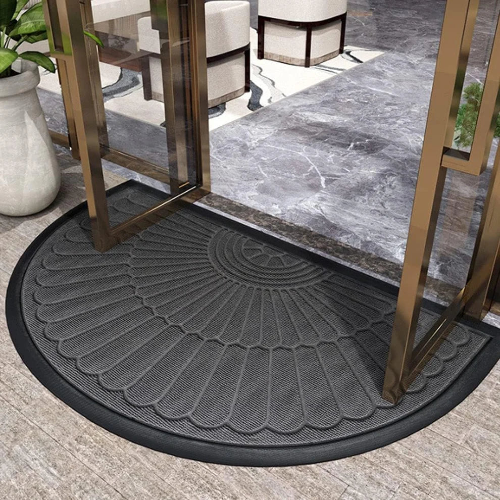 Semi-Circular Door Mat – Non-Slip – Rubber – Indoor & Outdoor