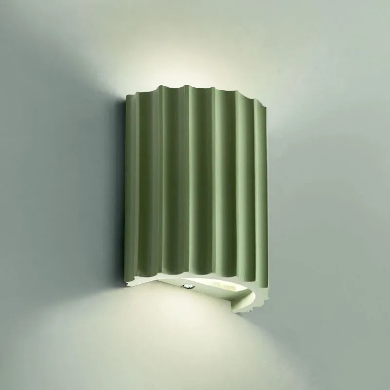 Ribbed Wall Light Sculptural Design 