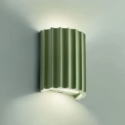 Ribbed Wall Light Sculptural Design 