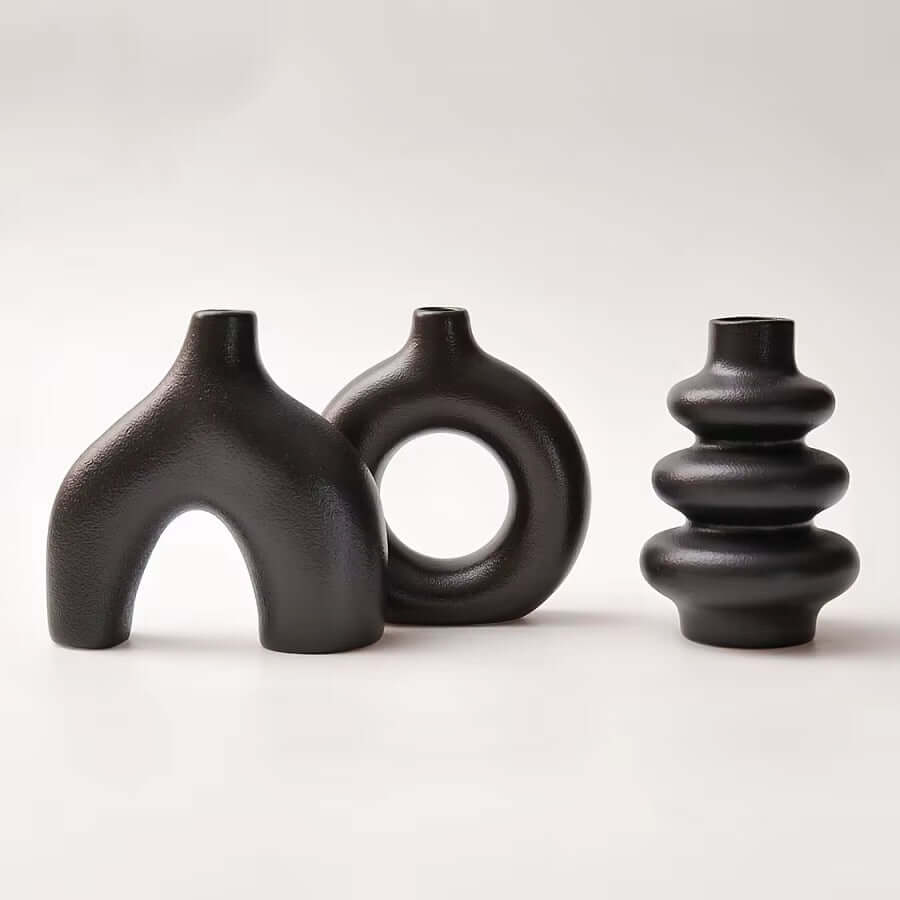 Bohemian Ceramic Vase Set for Stylish Home Decor