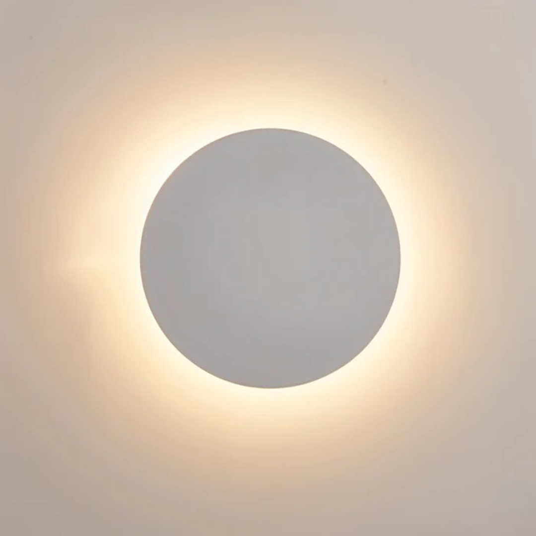 Round LED Wall Light – Warm White – Aluminium