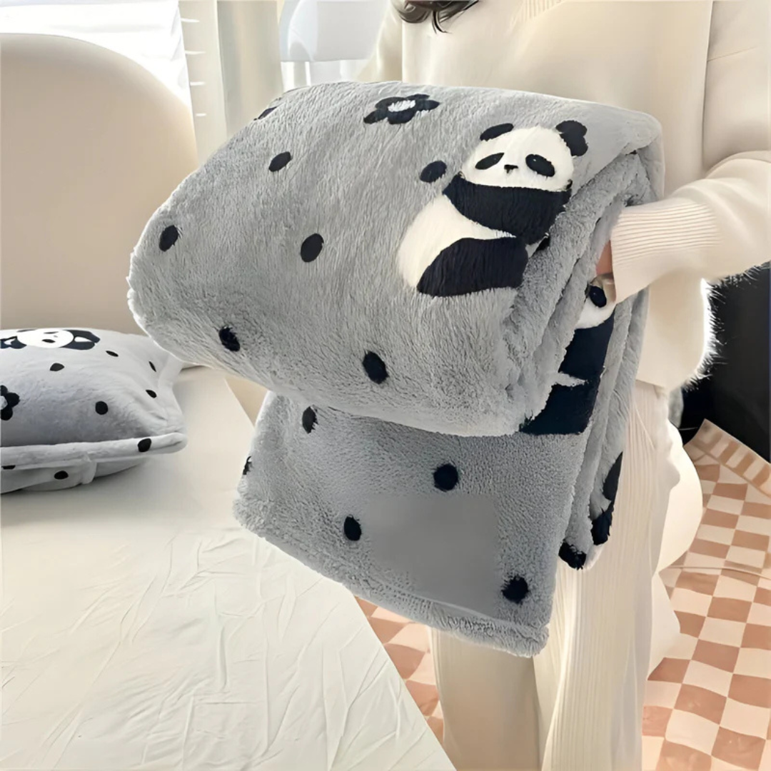 Fleece Blanket Checkered Pattern