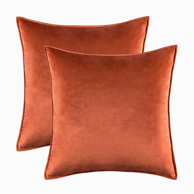 Velvet Cushion Cover – Soft Fabric – Hidden Zip