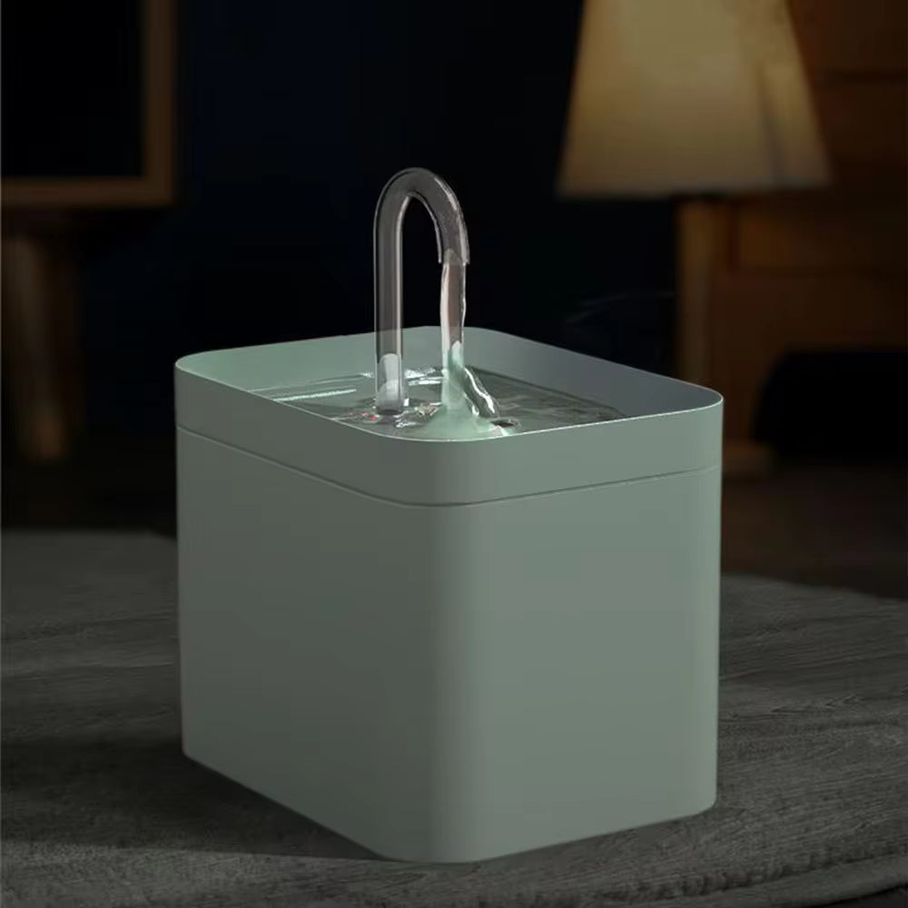 Ultra-Quiet Cat Water Fountain Filter Smart Automatic Pet Dog Water Dispenser&amp;Burnout Prevention Pump1.5L Recirculate Filtrin
