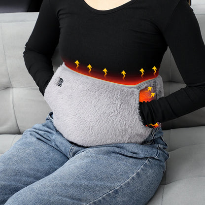Electric Heating Belt 2-In-1 Hand Warmer Uterus Heating Pad for Waist Menstrual Period Pain Relief Belt Graphene Heating Pad