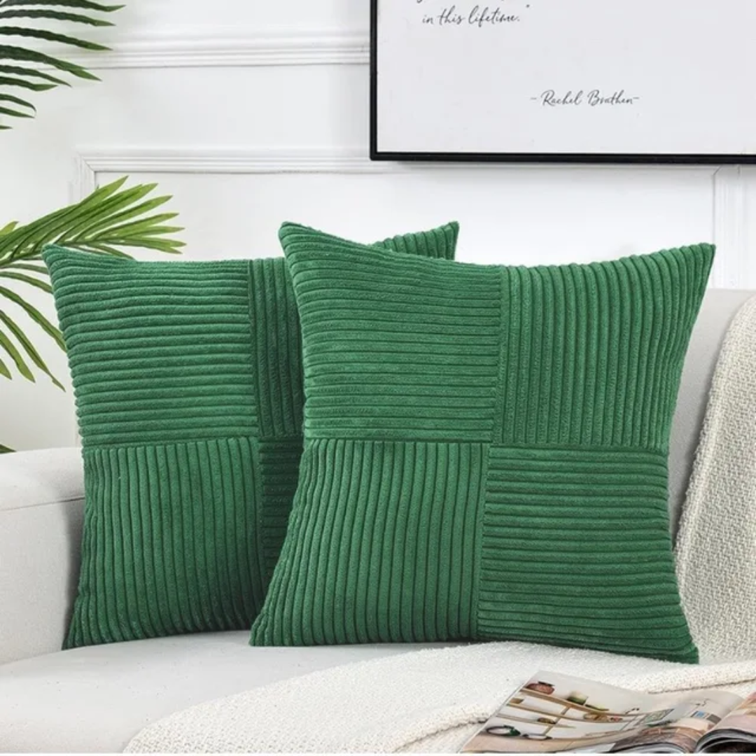 Corduroy Cushion Cover – Soft Ribbed Texture – Hidden Zip