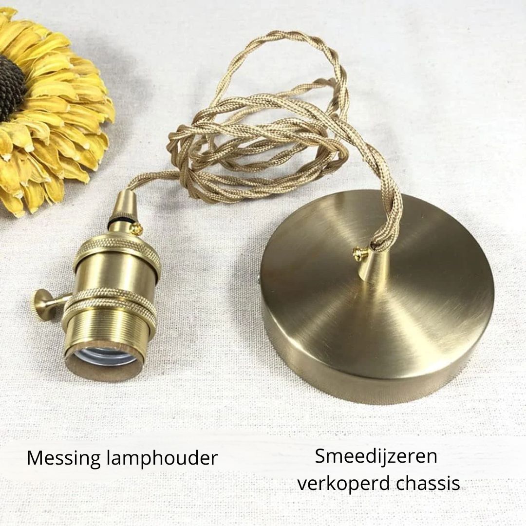 Flower Glass Pendant Light Adjustable For Home