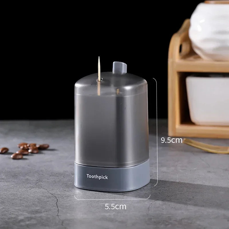 5 Colors Home Creative Automatic Pops up Toothpick Box Dispenser Home Living Room Dining Room Toothpick Storage Boxes Holder