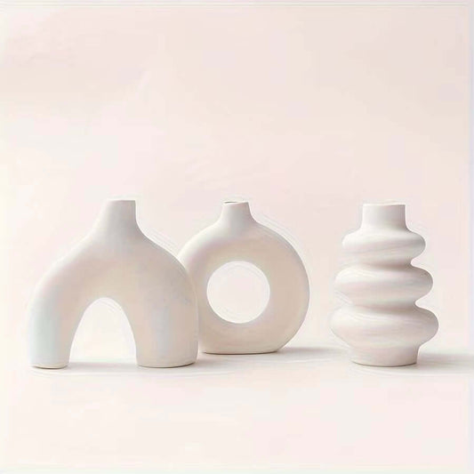 Bohemian Ceramic Vase Set for Stylish Home Decor