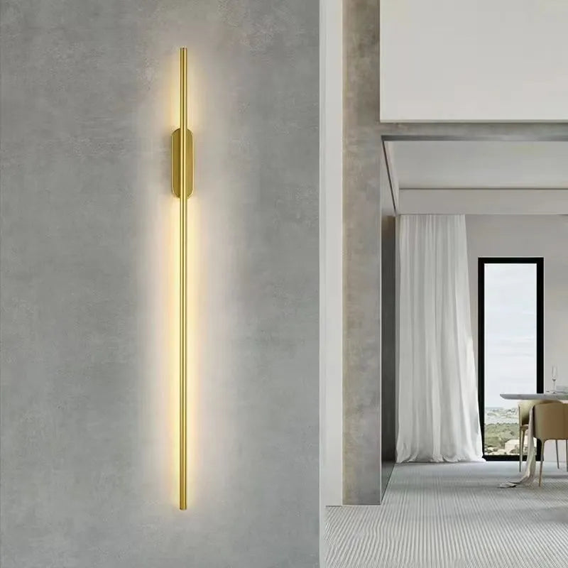 linear warm light LED wall light