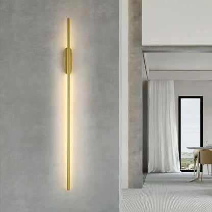 linear warm light LED wall light