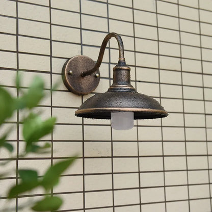 Industrial Outdoor Wall Light Cast Iron 
