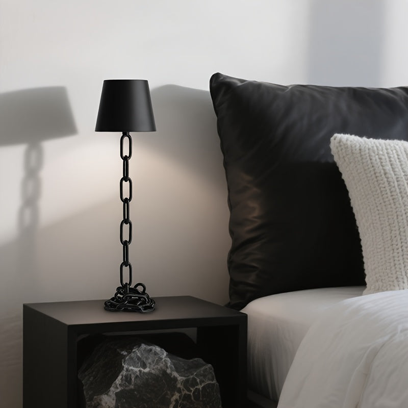 Chain-Link Table Lamp – Rechargeable – Touch Dimming – LED Downlight