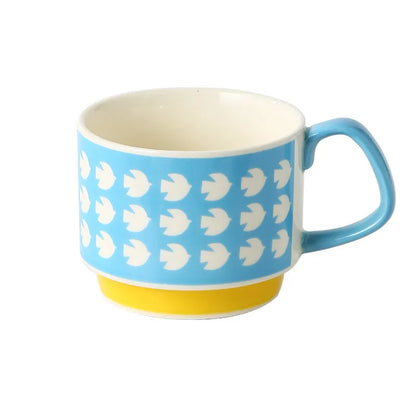 Retro Coffee Mug – Ceramic – 300ml – Mid-Century Design