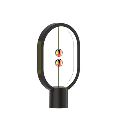 LED Mini Balance Light Creative Desktop Bedroom Lamp USB Oval Magnetic Air Switch Eye Protection Night Light Touch Control Night