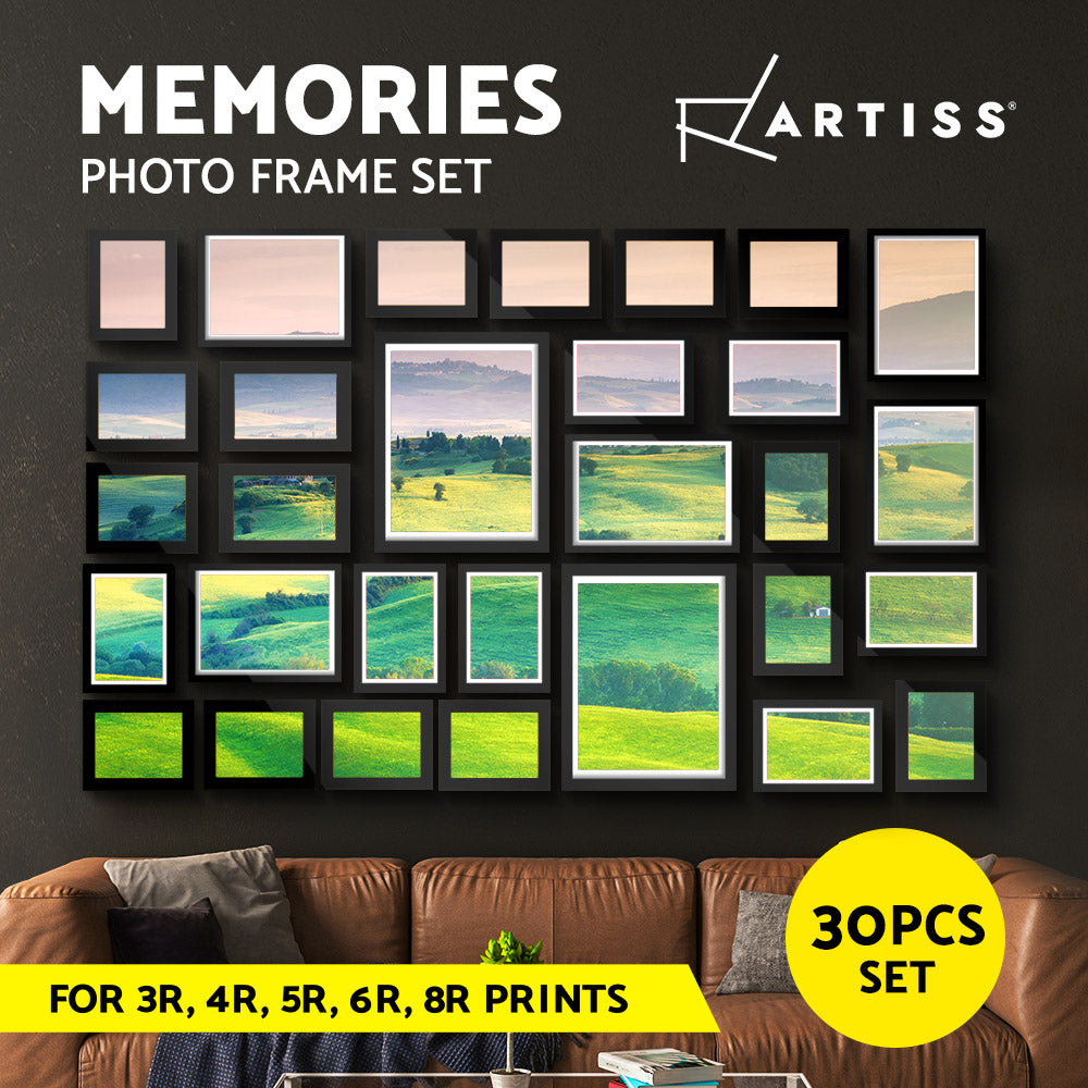 Artiss Photo Frames Set Picture Frame Family Wall Art White Black 3/11/26/30Pc