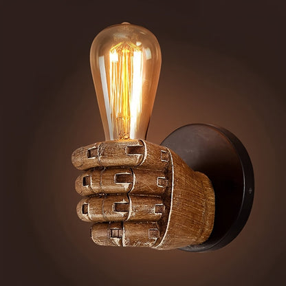 Hand Wall Sconce – Resin – E26 – Industrial Wall Light