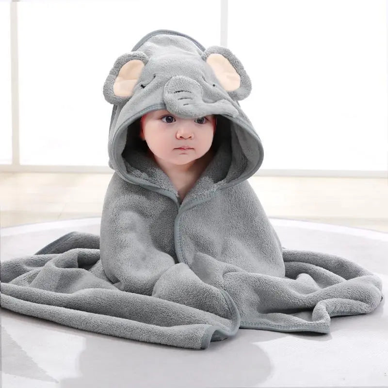 Premium Ultra-Soft, Absorbent Bath Towel — 31.5" X 31.5" (80 X 80 Cm) — Breathable Towel with Adorable Animal Patterns (Doubles as a Bath Towel, Blanket, or Beach Towel) — an Essential Must-Have for All Seasons.