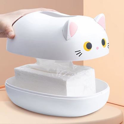 1PC Creative Cartoon Cute Simple Multi-Functional Storage Ornaments Tissue Box Pumping Paper Box Home Dining Room Coffee Table