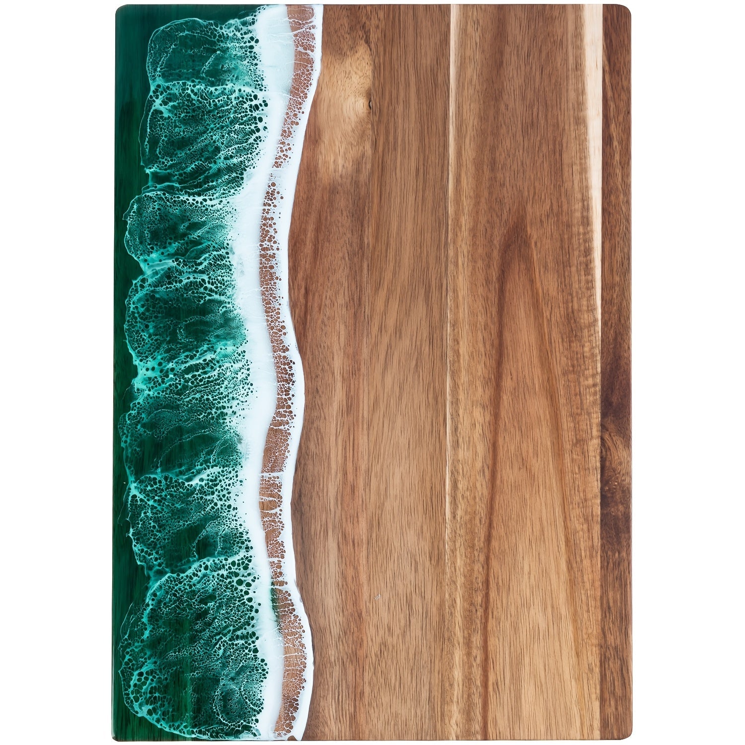 Resin Wave Cutting Board – Acacia Wood – Serving & Chopping Board