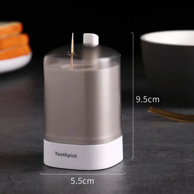 5 Colors Home Creative Automatic Pops up Toothpick Box Dispenser Home Living Room Dining Room Toothpick Storage Boxes Holder