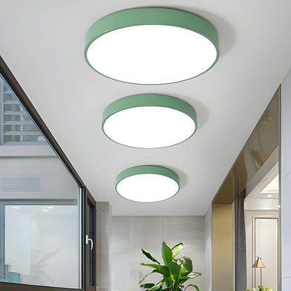 Round LED Ceiling Light Slim Profile Diffused Light
