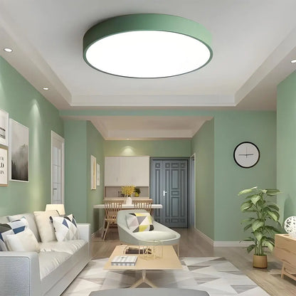 Round LED Ceiling Light Slim Profile Diffused Light