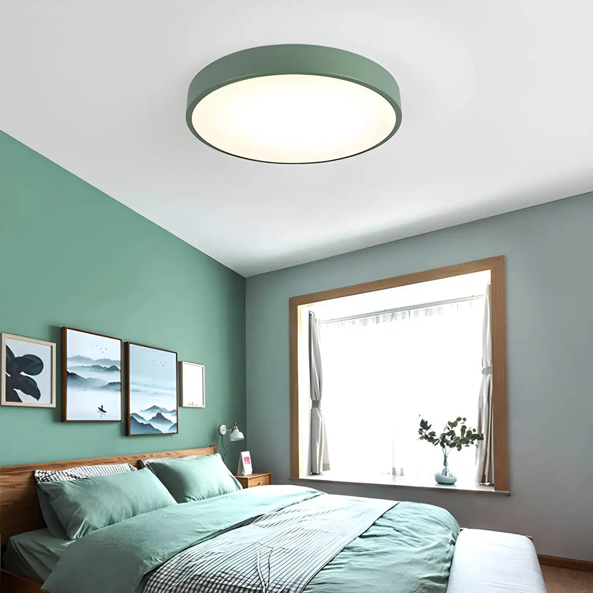 Round LED Ceiling Light Slim Profile Diffused Light