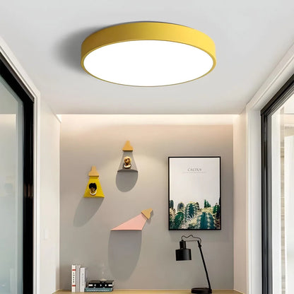 Round LED Ceiling Light Slim Profile Diffused Light
