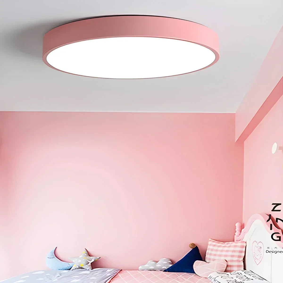 Round LED Ceiling Light Slim Profile Diffused Light