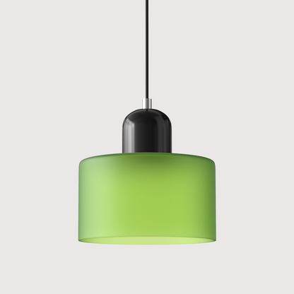 Glass Pendant Light – E27 – Coloured Glass – Adjustable Cable