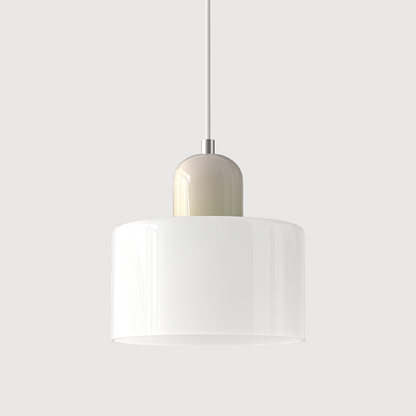 Glass Pendant Light – E27 – Coloured Glass – Adjustable Cable