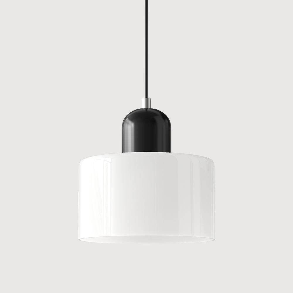 Glass Pendant Light – E27 – Coloured Glass – Adjustable Cable