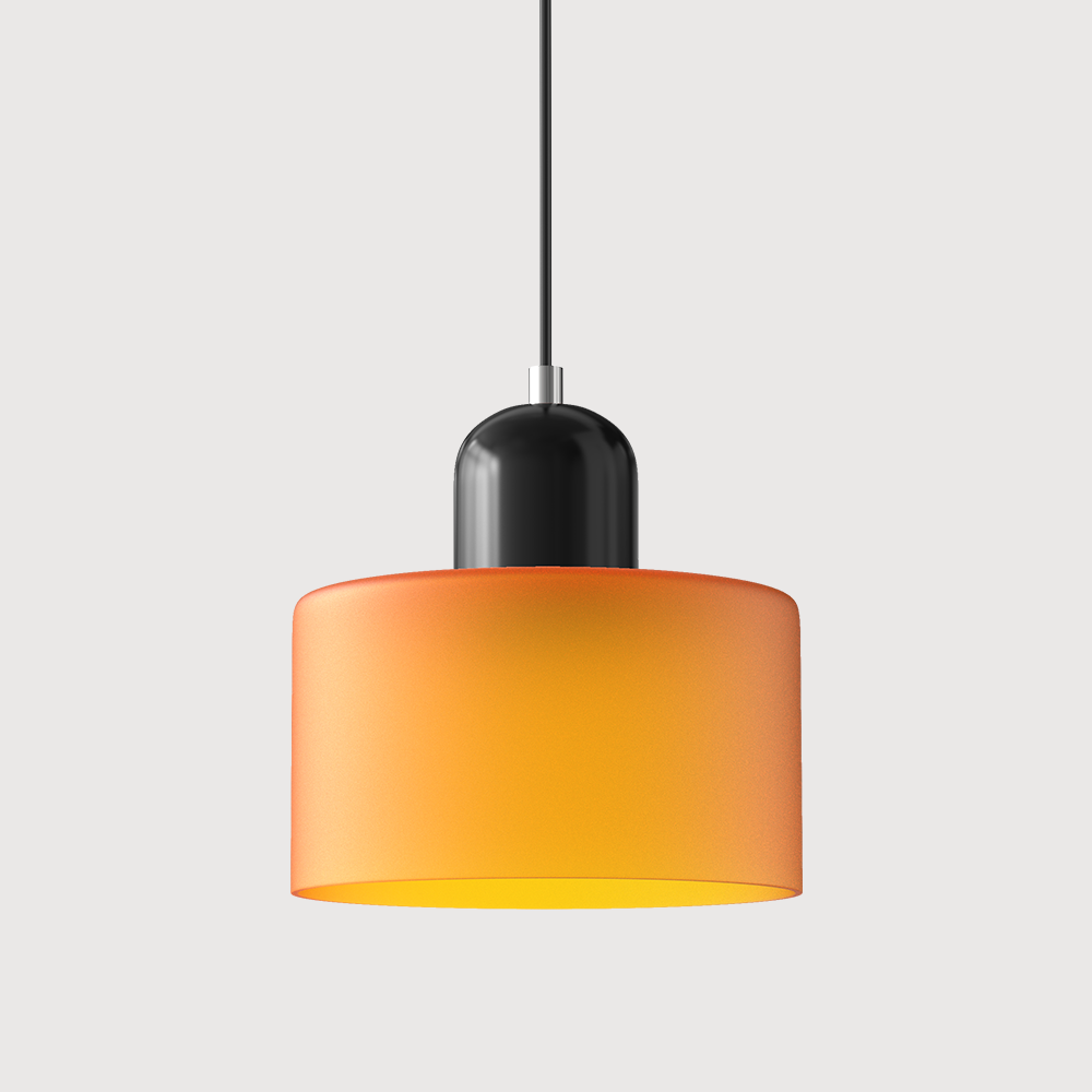 Glass Pendant Light – E27 – Coloured Glass – Adjustable Cable