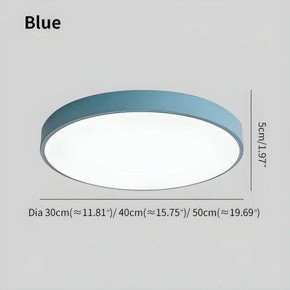 Round LED Ceiling Light Slim Profile Diffused Light
