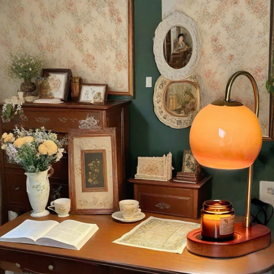 Candle Warmer Lamp – Flameless – Adjustable – Wax Melting Table Light